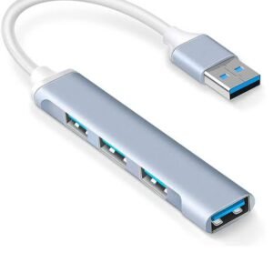 USB Hub 4 Port 3.0 (Giant Metal) USB Hub (GRAY)