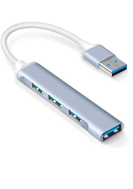USB Hub 4 Port 3.0 (Giant Metal) USB Hub (GRAY)