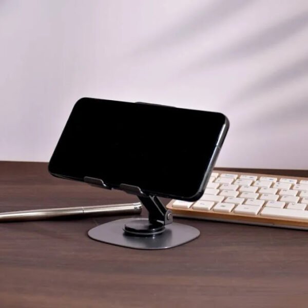 metal Mobile Stand-folding Storage, 360 Multi Angle Adjustable Mobile Stand Mobile Holder - Image 3