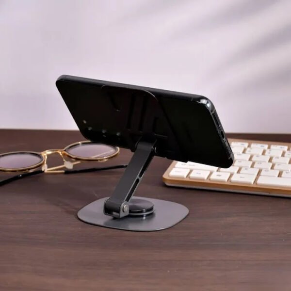 metal Mobile Stand-folding Storage, 360 Multi Angle Adjustable Mobile Stand Mobile Holder - Image 4