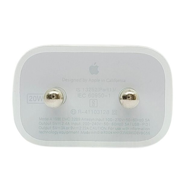Apple iphone compatible 20W USB-C Power Adapter for All iPhone, AirPods & iPad - Image 2