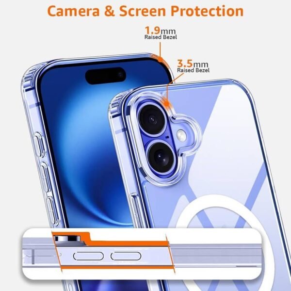 Casegravity Back Cover for Apple iPhone 16  (Transparent, Ring Case) - Image 2