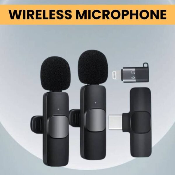 K9 Wireless 2dual Microphone for Recording Podcast Vlog Microphone Microphone