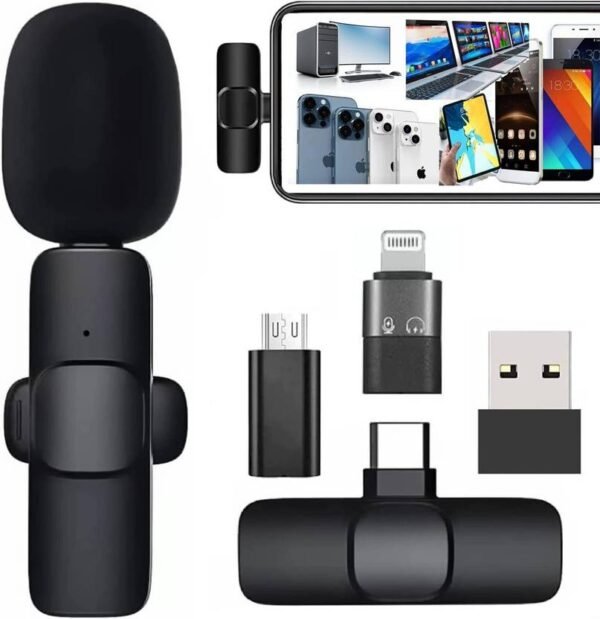 K8 Wireless single Microphone for Recording Podcast Vlog Microphone Microphone