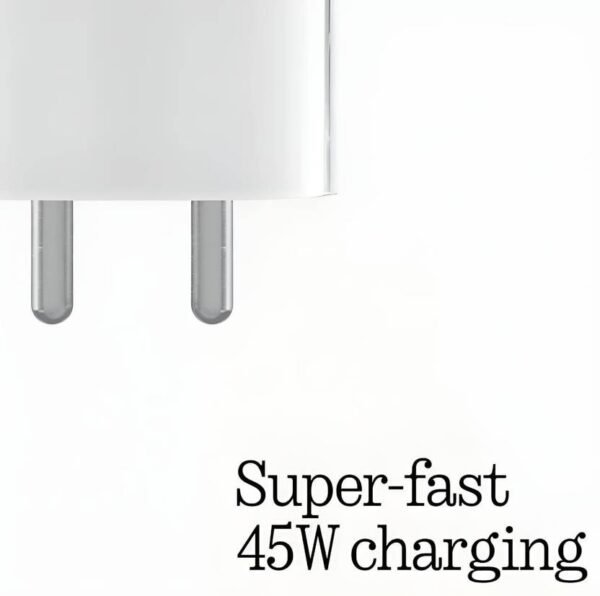 Nothing phone 45W, USB-C Compatible Power Charger fast charging support (White) - Image 3