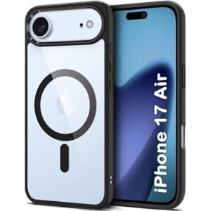 CASEGRAVITY iPhone 17 Air MagSafe Case – Transparent Shockproof Slim Back Cover with Magnetic Ring