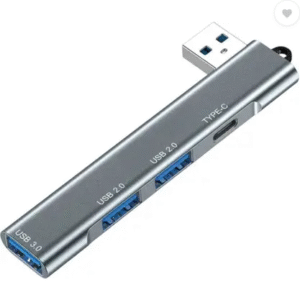 CASEGRAVITY 4-in-1 USB Hub – Type-C Power Port with 3 USB 3.0/2.0 Ports | High-Speed Data Hub