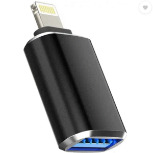 CASEGRAVITY Lightning to USB Adapter – iPhone OTG Connector for USB Pen Drive, Keyboard & Camera