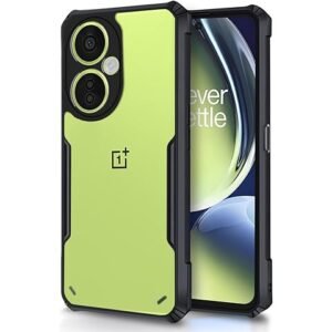 OnePlus Nord CE 3 Lite Black Transparent Case – Clear Shockproof Cover | CASEGRAVITY