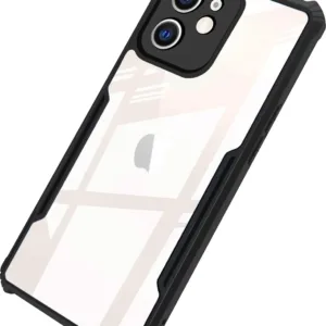 iPhone 12 / 12 Pro Black Transparent Case – Clear Shockproof Cover | CASEGRAVITY