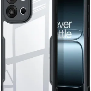 OnePlus 13T Black Transparent Case – Clear Shockproof Cover | CASEGRAVITY