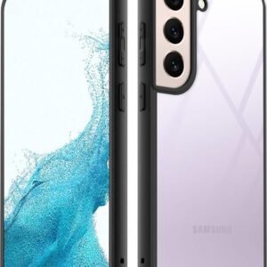 Samsung Galaxy S22 Black Transparent Case – Clear Shockproof Cover | CASEGRAVITY